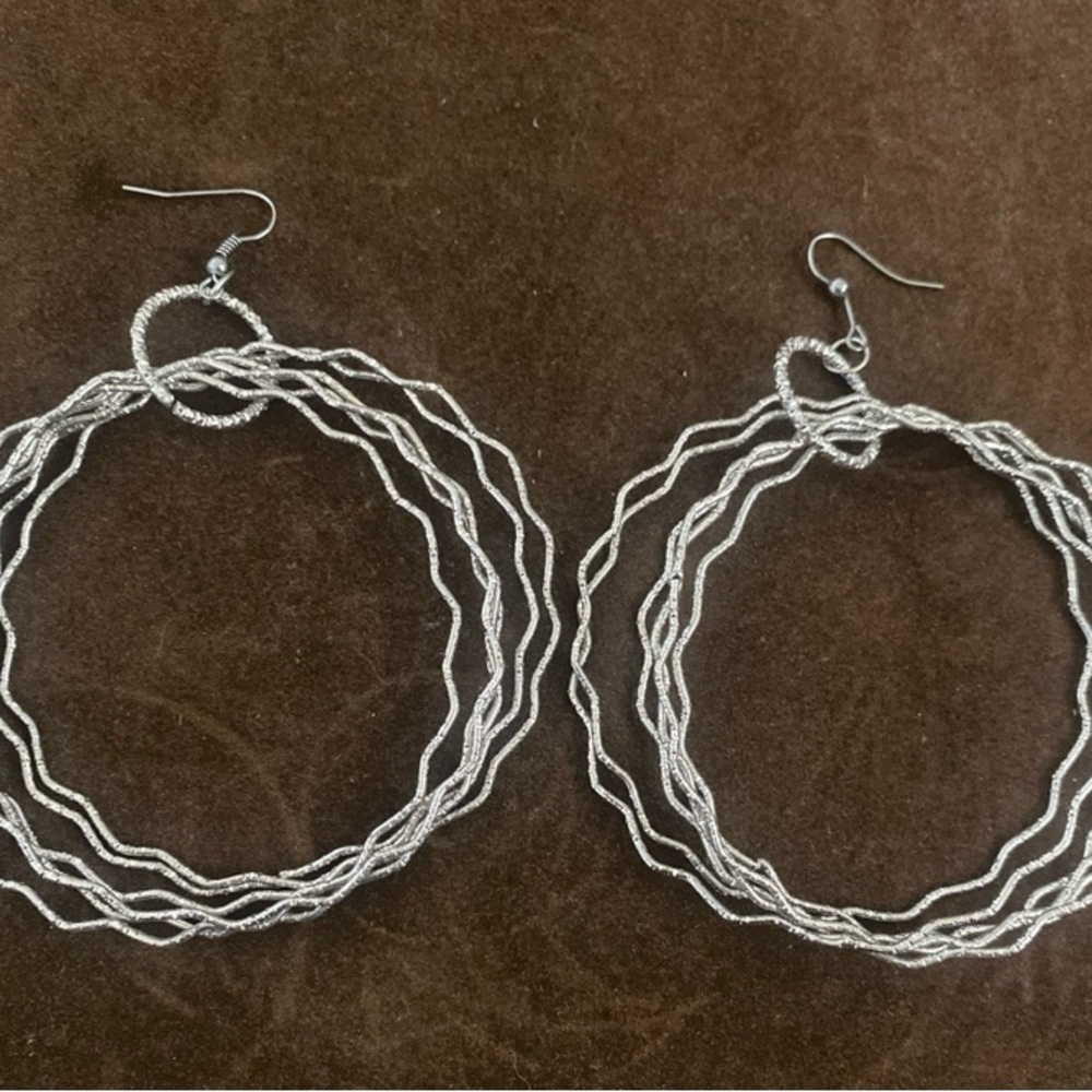 Elegant Silver Hoop Earrings